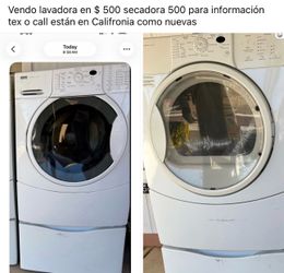 Lavadora y secadora