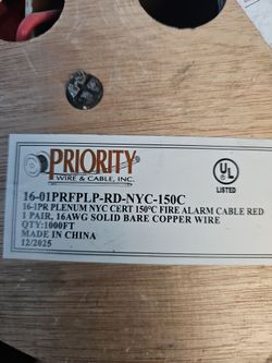 Electrical Wire & NYC Fire Alarm Cable – Priced to Sell!