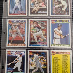1991 Topps Baseball Cards 