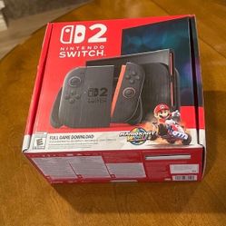 Brand New Nintendo Switch 2 Console + Mario Kart World Game Bundle
