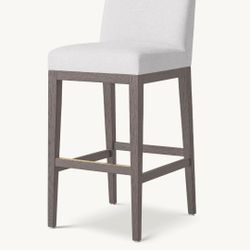 Restoration Hardware Morgan Armless Fabric Bar Stools