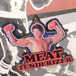 Rocky Enamel Metal Pin "Meat Tenderizer " Embossed LIMITED EDITION 