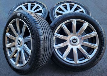 22” Cadillac Escalade Platinum New OEM Wheels & Tires