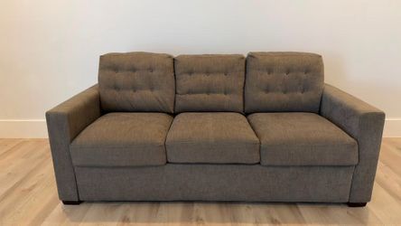 CRATE & BARREL AMERICAN LEATHER COMFORT SLEEPER SOFA BED 74” W – MINT CONDITION