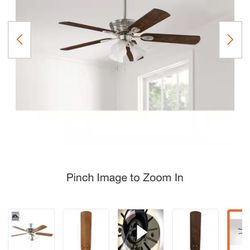 3 Ceiling Fans. 52 Inch With Light Kit
