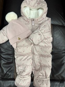 Baby ColdControl Max Snowsuit With Baby Sherpa-Lined Poof Beanie