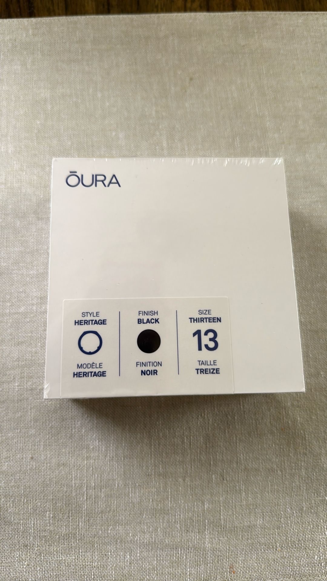 Brand New Oura Heritage Black Gen 3 Smart Ring