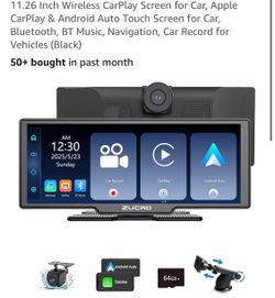 11.26” wireless CarPlay with cameras, new