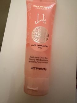 Face exfoliating gel