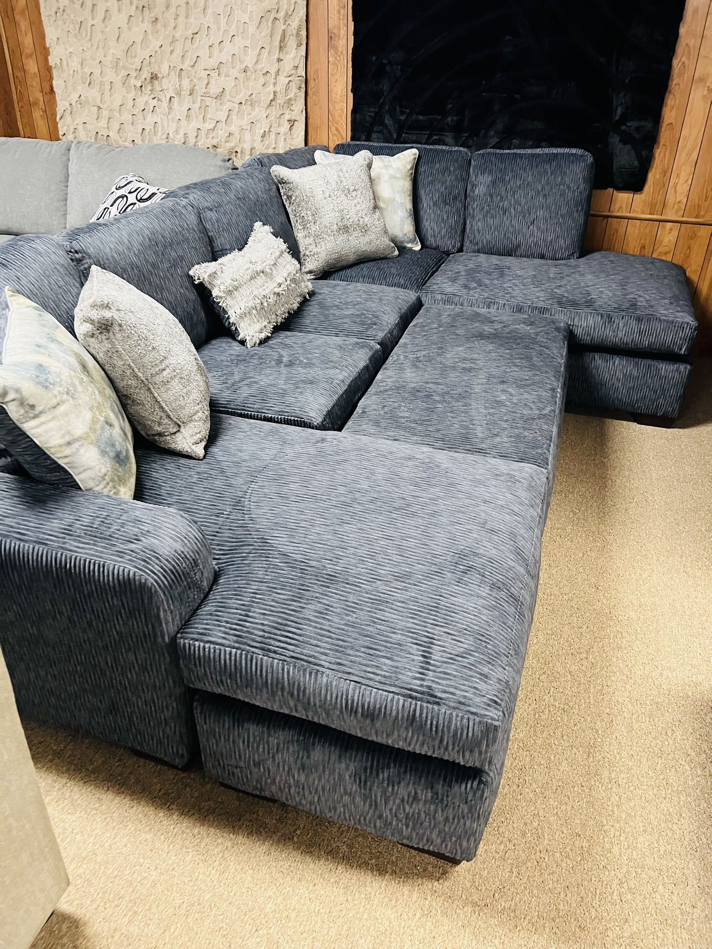 Double Chaise Stunning Sectional!