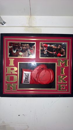 Mike Tyson signed boxing glove