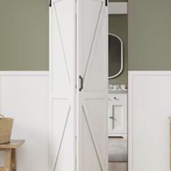 Barn Door, Bifold 40x84” with Hardware