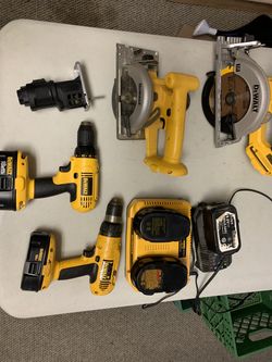 DeWalt 18V Tool Lot + Milwaukee Sawzall + Air Nailers — $250 OBO