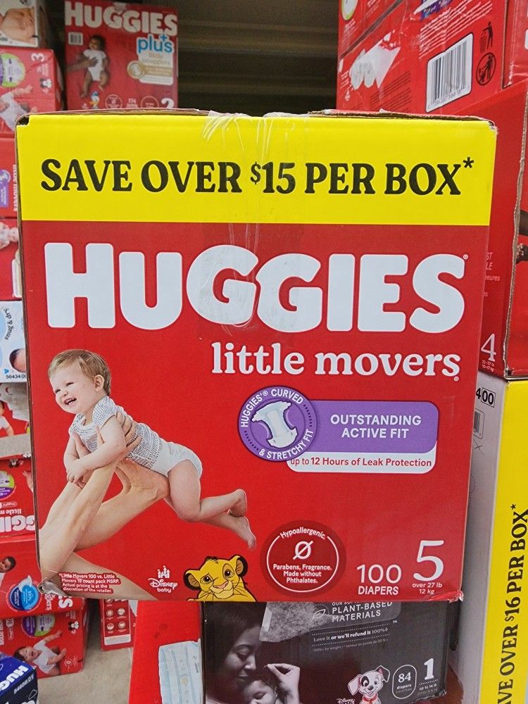 Huggies 5 $35 Each Box.