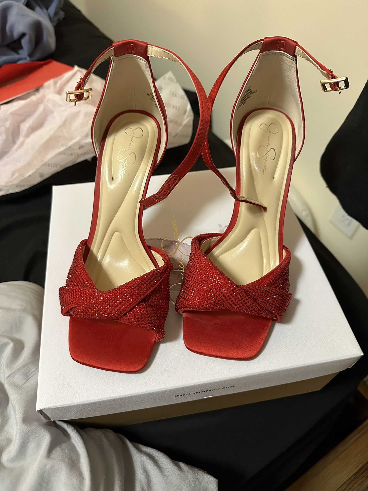 Jessica Simpson Red Heels Size 7.5