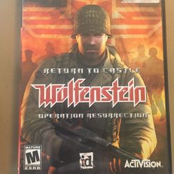 Wolfenstein Return To Castle PlayStation 2 PS2 
