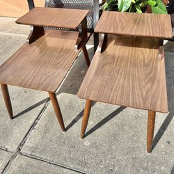 Pair Of Mid Century End Tables 