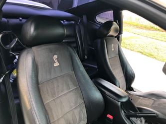 04 cobra dark suede charcoal front seats