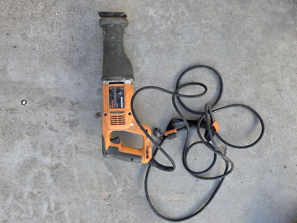 RIDGID Reciprocating Saw – Heavy Duty Power Tool (Corded)