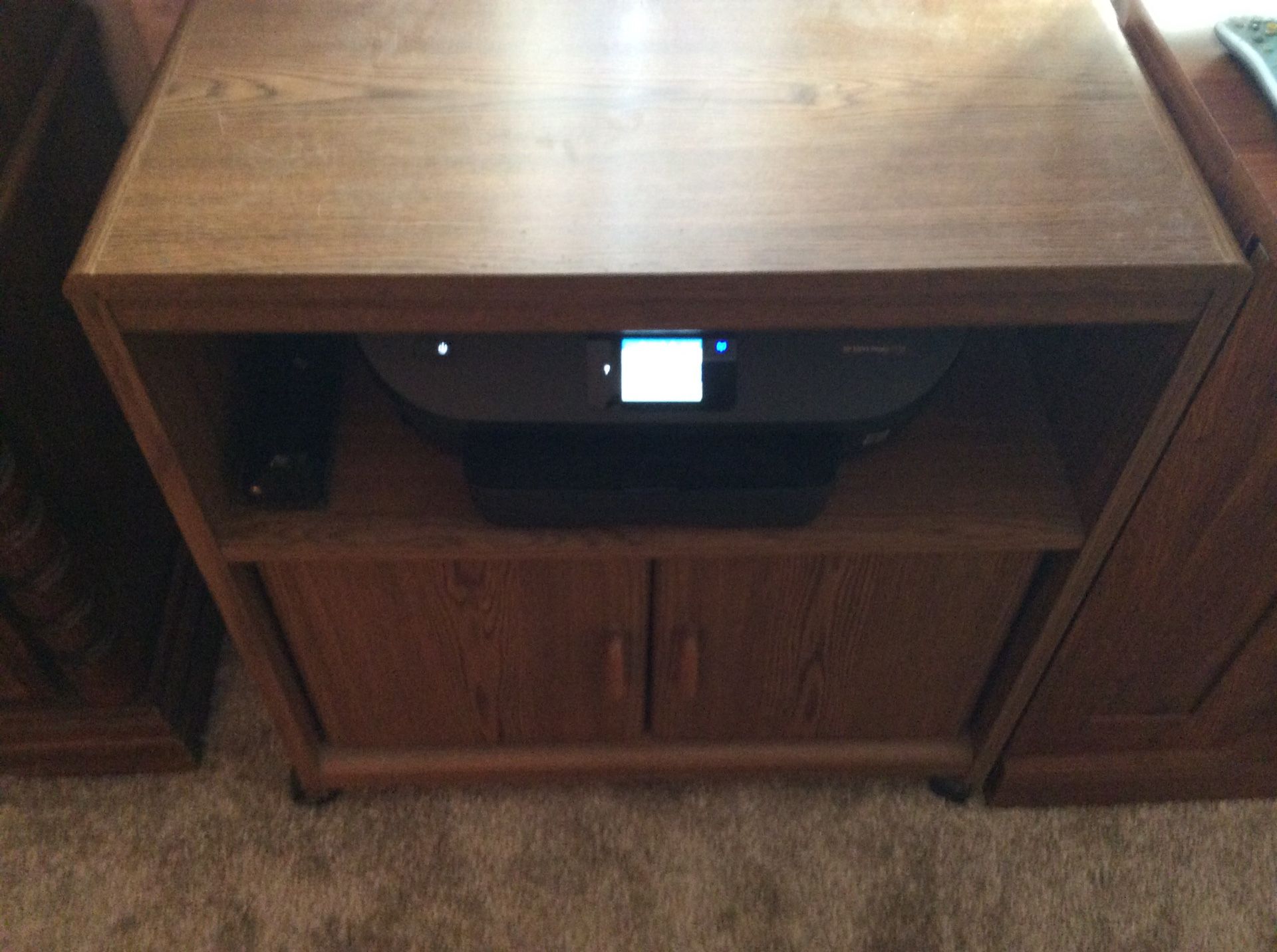 TV stand with shelf and storage