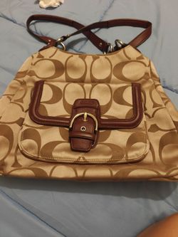 Coach Signature Canvas Shoulder Bag