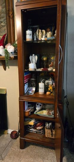 Wood cabinet 6 feet tall