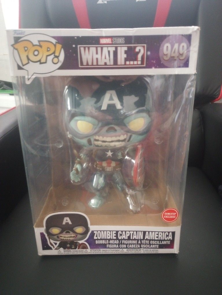 Extra Big Zombie Captain America Funko Pop New