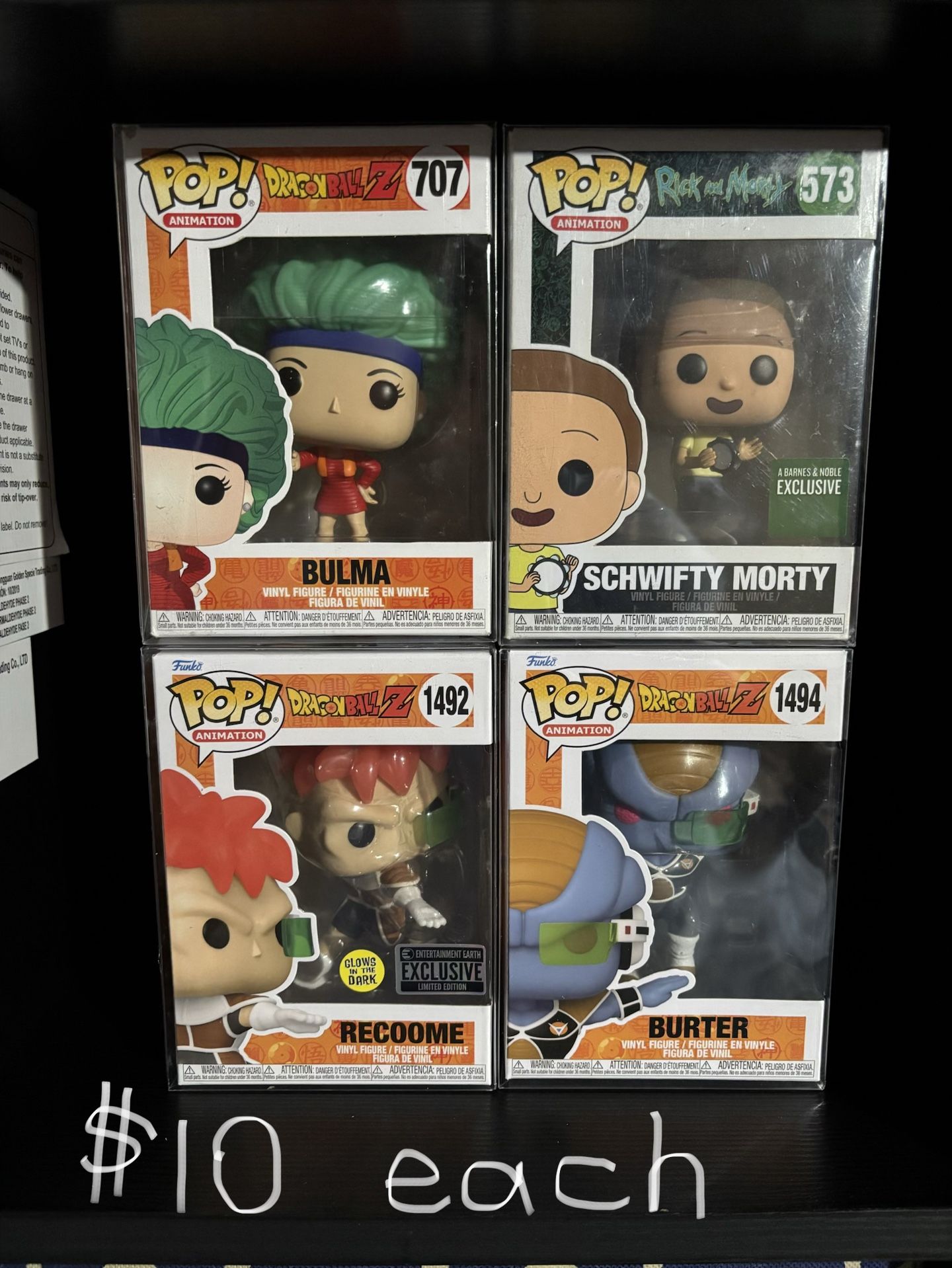 Anime Funko Pops With Protectors