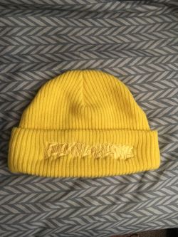 Yellow FA beanie