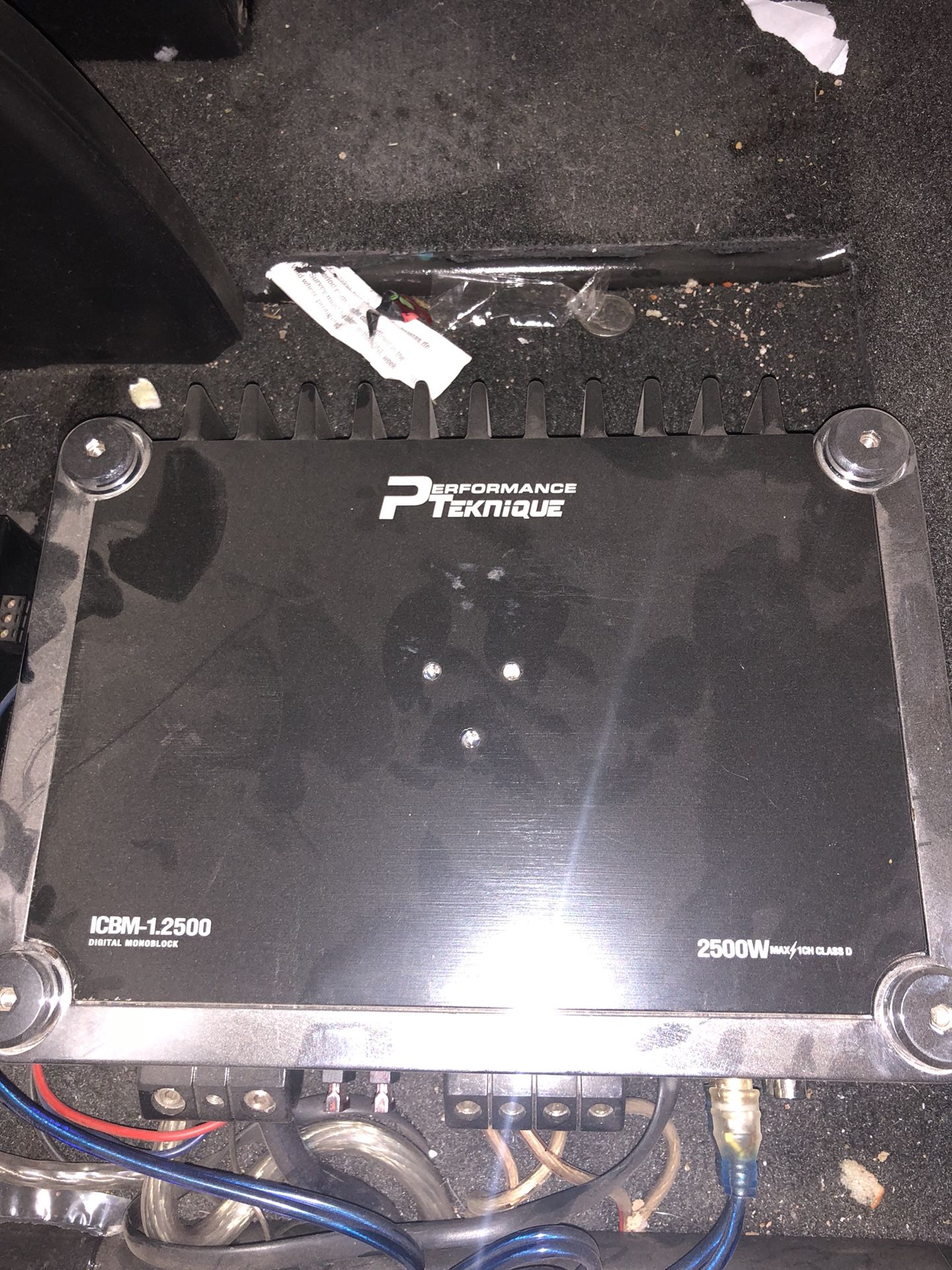 Performance teknique amp 2500.1 and epicenter