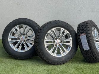 New OEM 20" GMC Yukon Denali Wheels 6x139.7 Chevy Silverado Rims Tahoe Suburban GMC Sierra 33" Tires 