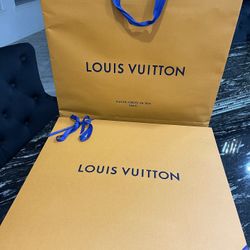 Louis Vuitton Xl Gift Bag Box Dust Bag & Bow