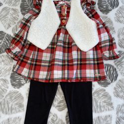 12 Months Baby Girl Holiday Outfit 