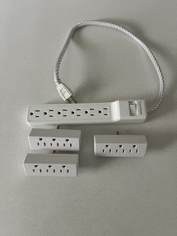 Power Strip Bundle w/ 3 Outlet Expanders – Clean & Ready to Use