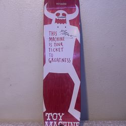 RARE Pink Toy Machine Skate Deck