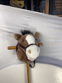 Vintage Aurora World Kids People Pals Ride Along Horse - Brown, With Rollers   