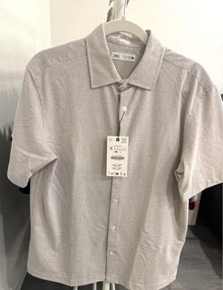 Zara Short Sleeve Button-Up Shirt – Size M