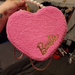 Pink Barbie Our Universe Heart Shape Bag