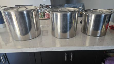 3 aluminum pot set