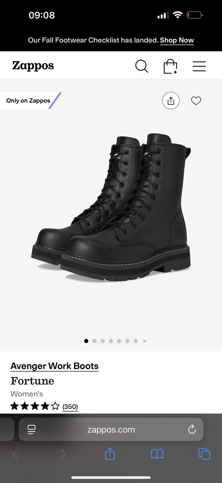 Avenger Work Boots (Steel Toe)