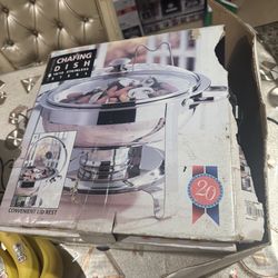 New chafing dish 18/20 stainless dish