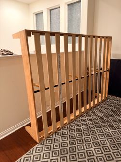 Wooden full size bed frame