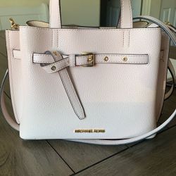 Michael Kors Pink Pebble Leather Small Handbag 