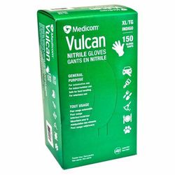 Mediacom Vulcan Nitrile Gloves XL 150 ct