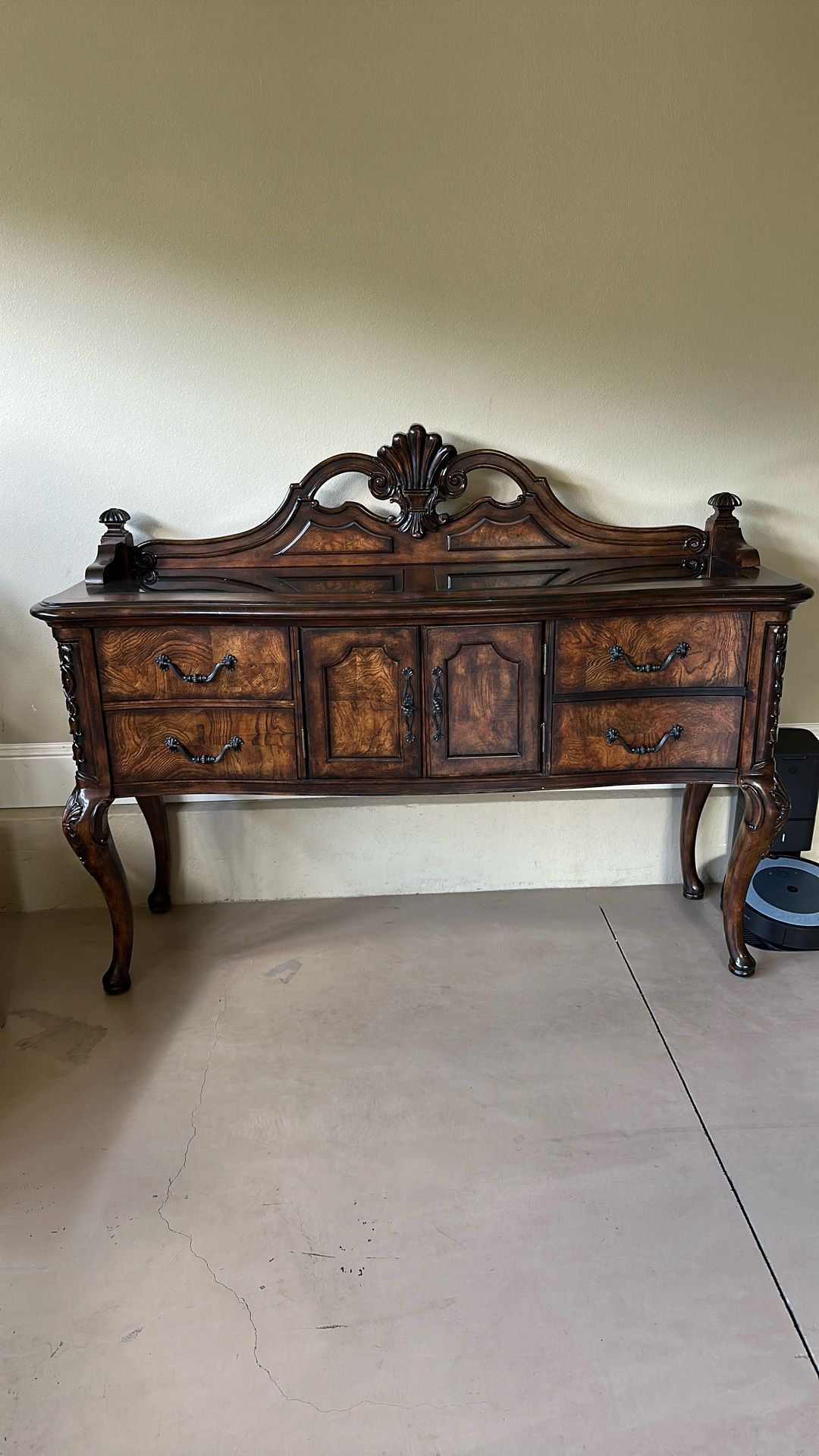 Claw Foot Antique Buffet Table