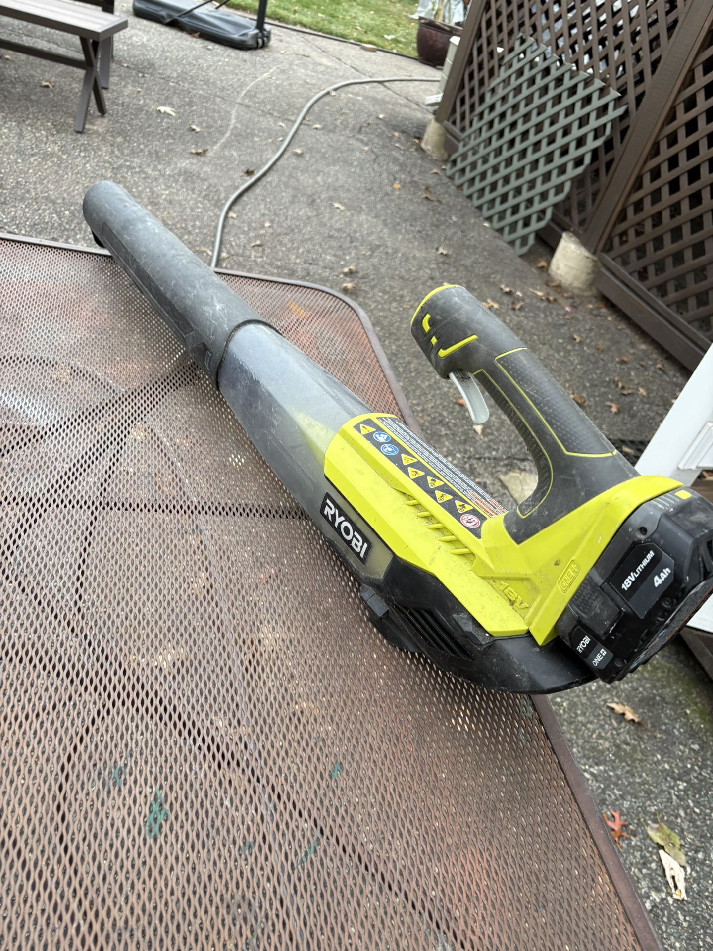 Ryobi Leaf Blower 18v