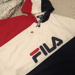 Fila Windbreaker Men’s Size 3xl Red/Navy New! Never Used