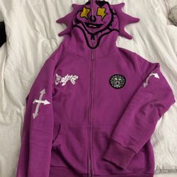 GLO gang Full Zip Hoodie 100% Authentic Size Small 