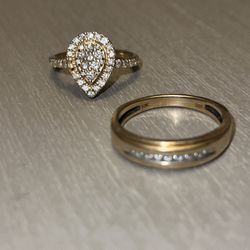 VVS Diamond Ring 14k & None VVS Men’s Ring 10k Read & See Pictures!!