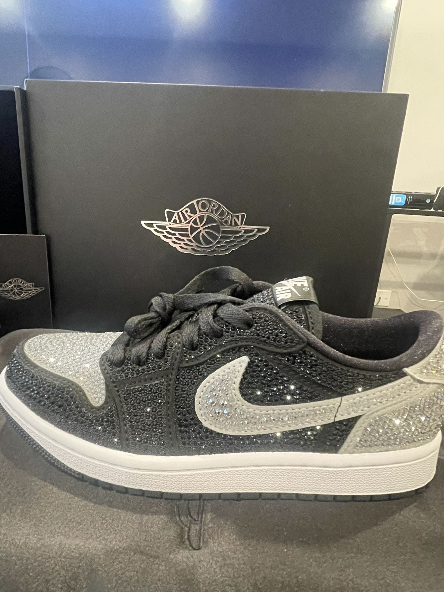 Jordan 1 Low Swarovski Crystals